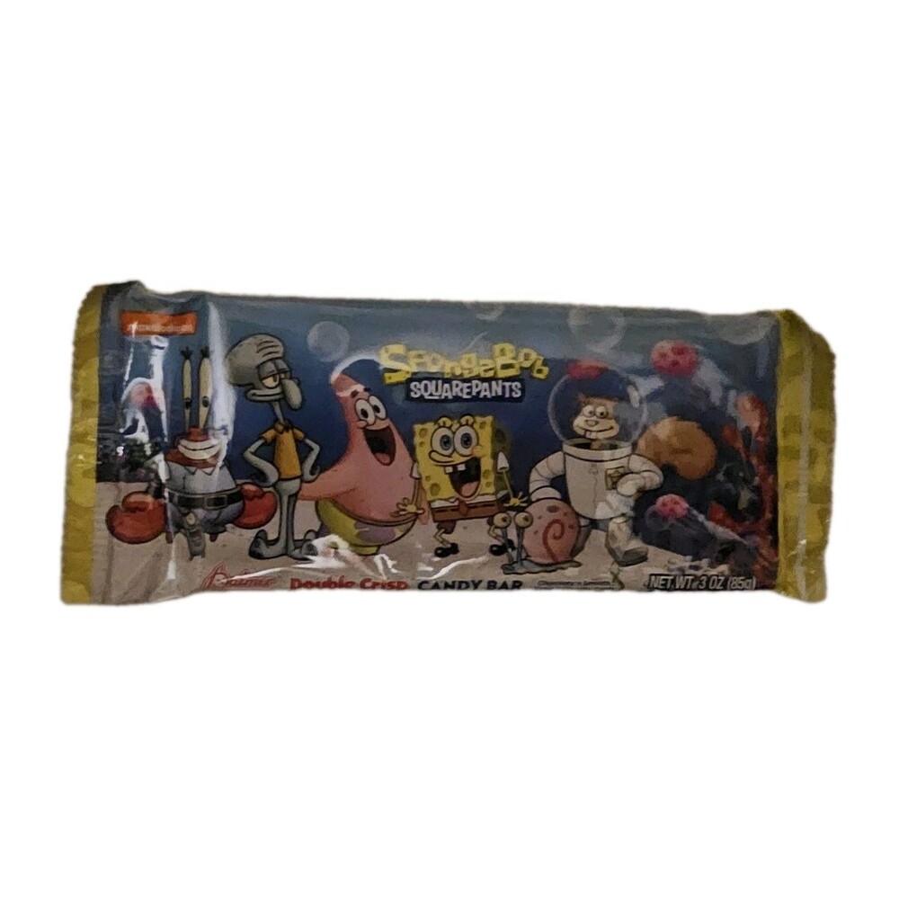Palmer Nickelodeon Spongebob Squarepants Double Crisp Candy Bar 3oz (Two bars)